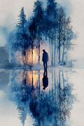 blue-lake-print