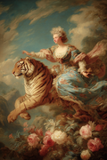 woman-riding-tiger-print