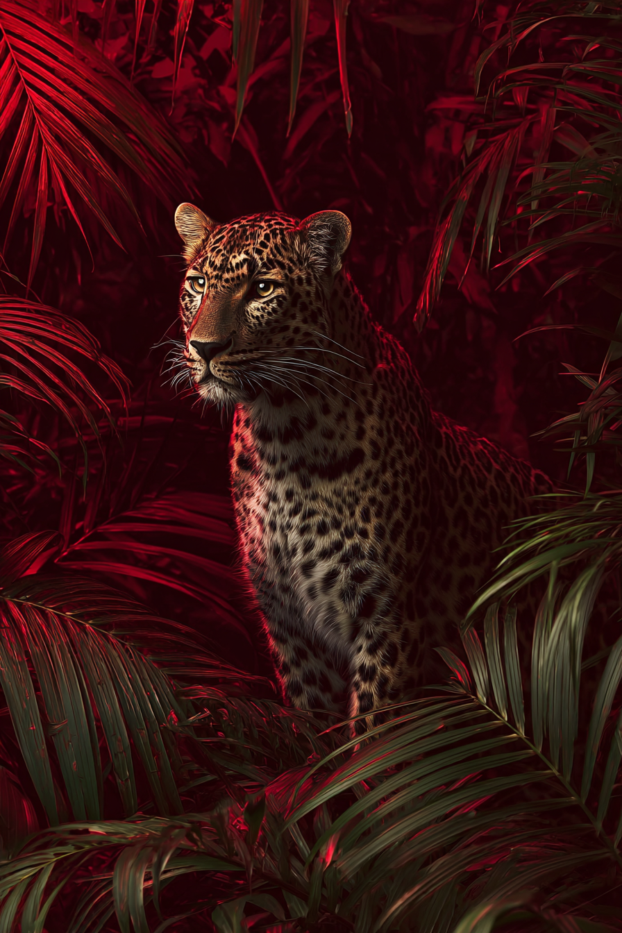leopard-in-a-forest-print