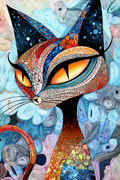 feline-portrait-print
