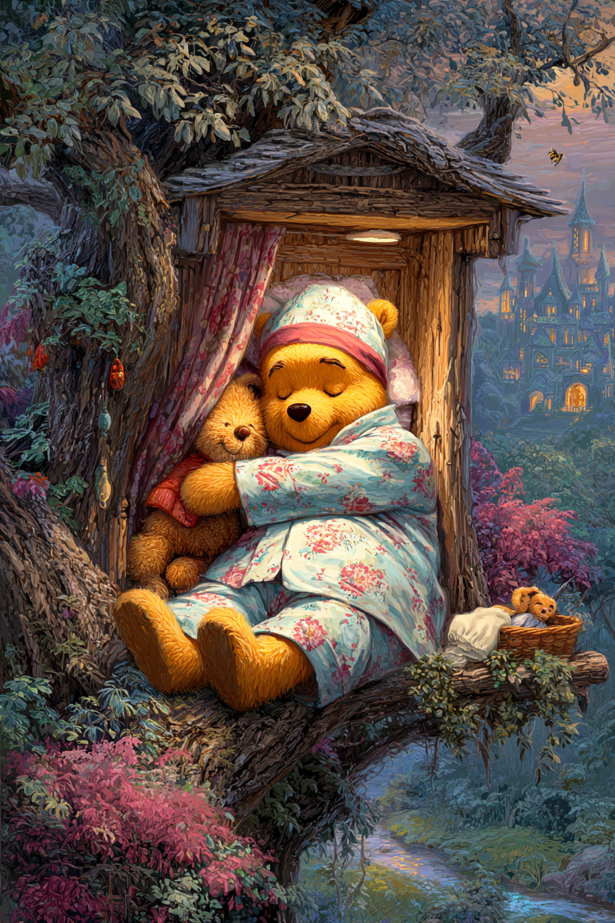 pooh-bear-in-a-tree-print